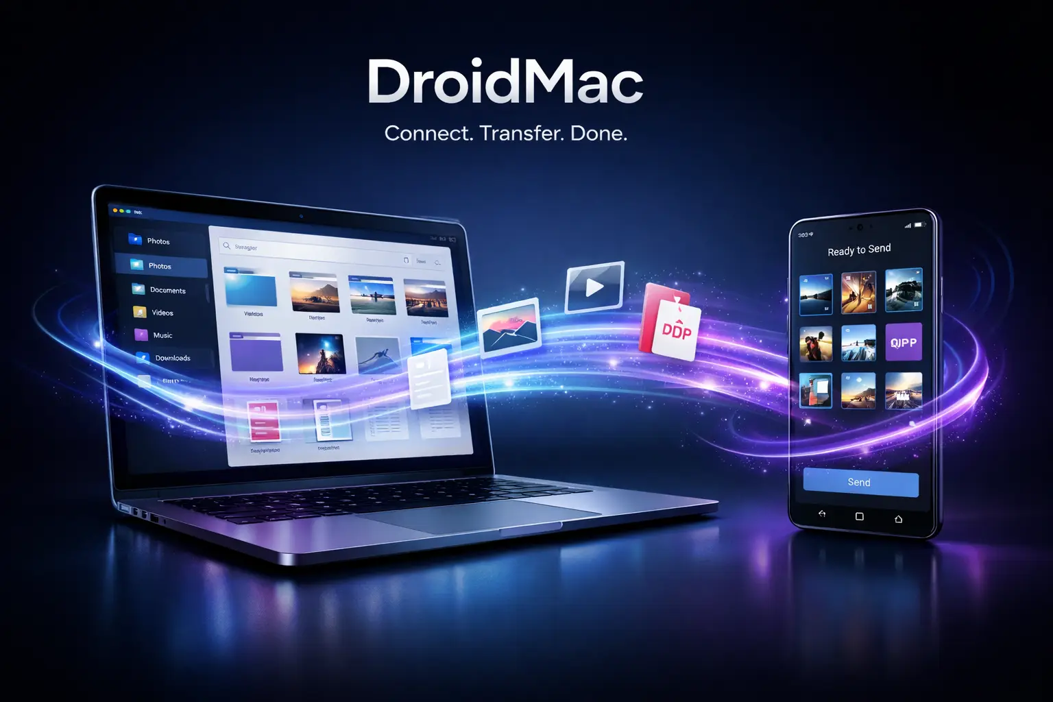 DroidMac: Connect Android to Mac. Transfer Files Instantly.